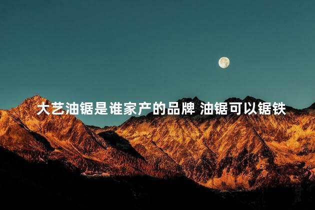 大艺油锯是谁家产的品牌 油锯可以锯铁吗